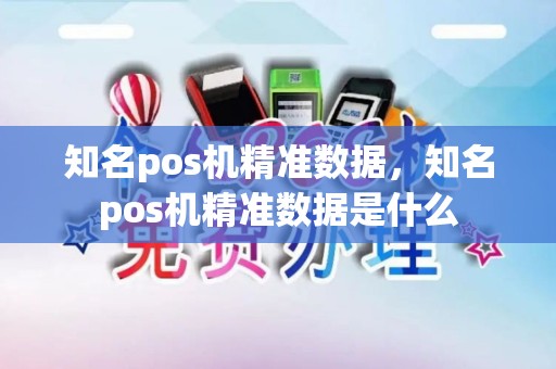 知名pos机精准数据，知名pos机精准数据是什么