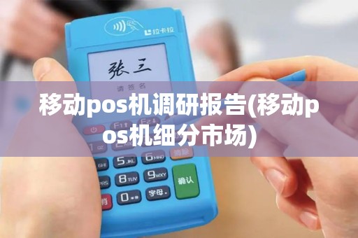 移动pos机调研报告(移动pos机细分市场)