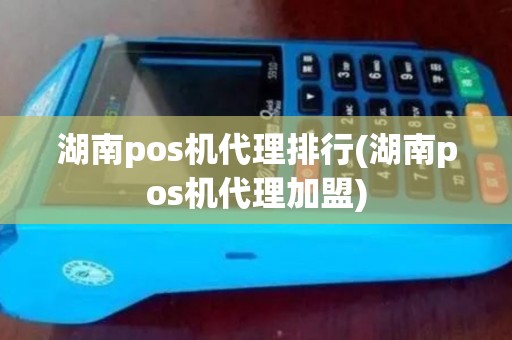 湖南pos机代理排行(湖南pos机代理加盟)