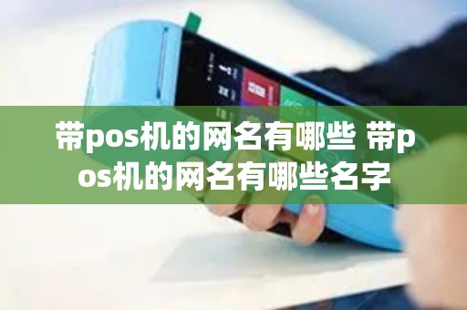 带pos机的网名有哪些 带pos机的网名有哪些名字