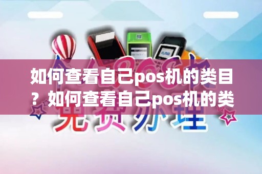 如何查看自己pos机的类目？如何查看自己pos机的类目是什么