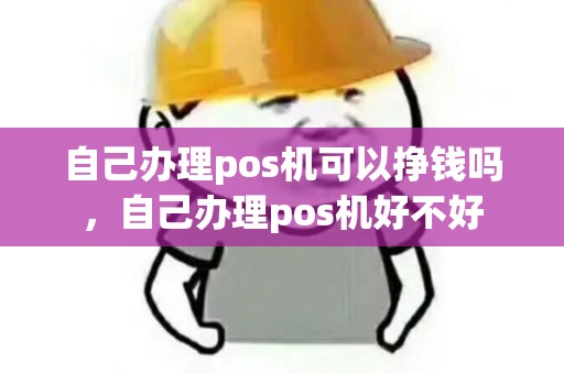 自己办理pos机可以挣钱吗，自己办理pos机好不好