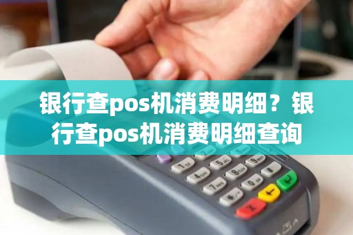 银行查pos机消费明细？银行查pos机消费明细查询
