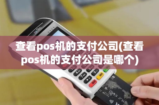 查看pos机的支付公司(查看pos机的支付公司是哪个)