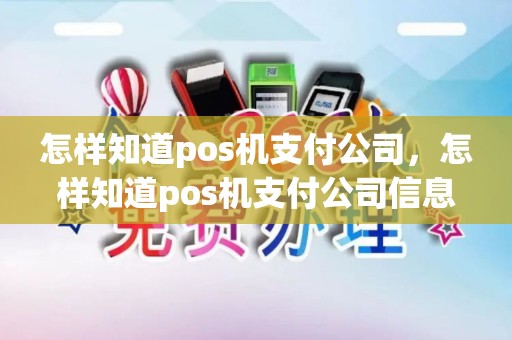 怎样知道pos机支付公司，怎样知道pos机支付公司信息