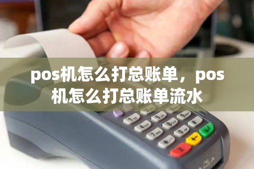 pos机怎么打总账单，pos机怎么打总账单流水