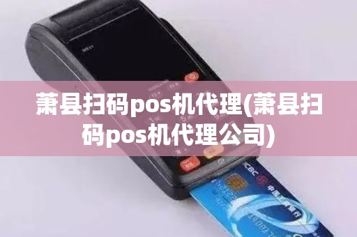 萧县扫码pos机代理(萧县扫码pos机代理公司)
